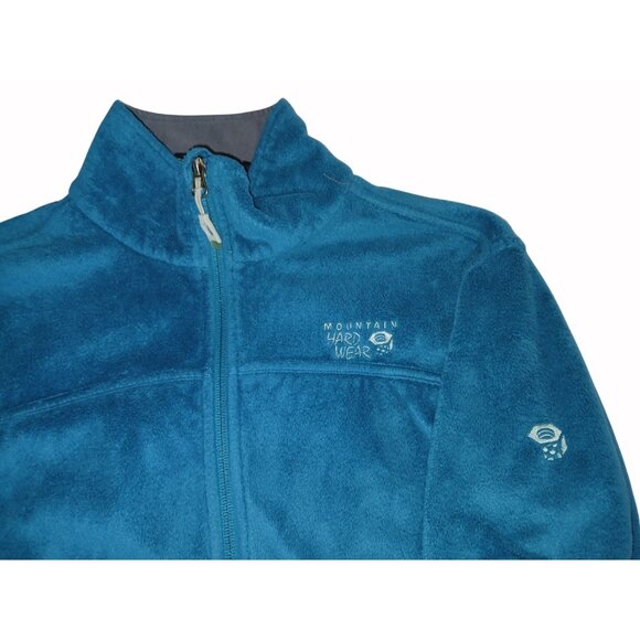 Mountain Hardwear Womens Blue Green Pyxis Fleece Jacket Zip  Jacket Size M - Picture 8 of 15